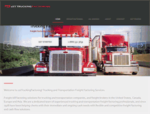 Tablet Screenshot of 1sttruckingfactoring.com